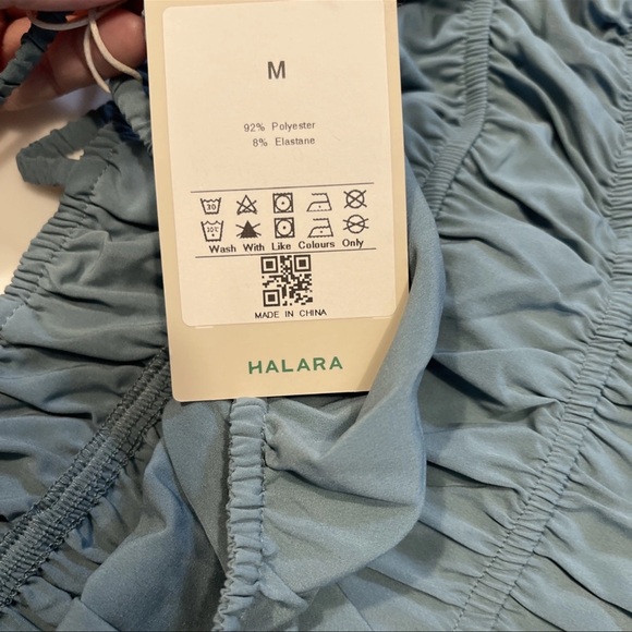 HALARA Sky Blue Ruched Dress - Picture 3 of 8